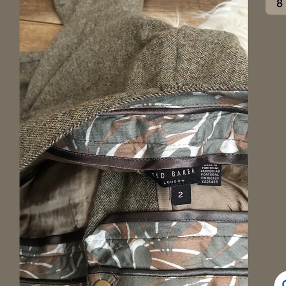 Ted Baker brown tweed heather size 2 - Picture 6 of 6